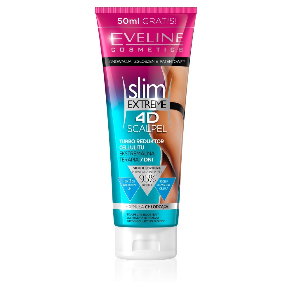 Eveline Cosmetics Eveline Cosmetics, Slim Extreme 4D, Abnehmen, Körpercreme, Thighs, 250 ml Regular