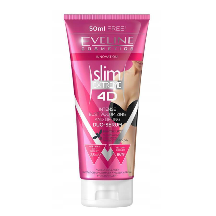 Eveline Cosmetics Eveline Cosmetics, Slim Extreme 4D, Volumenverstärkend, Körperserum, Für den Busen, 200 ml Regular