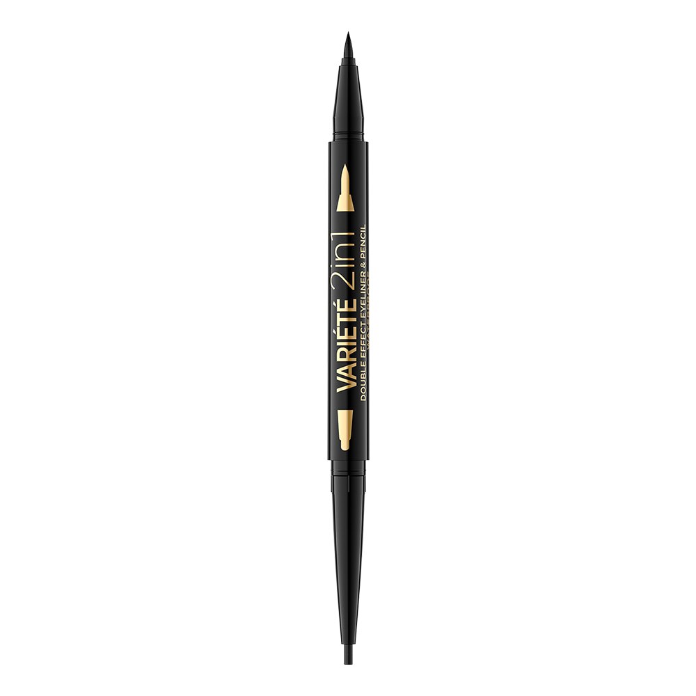 Eveline Cosmetics Eveline Cosmetics, Variete, Beidseitig, Gel-Eyeliner, Ultra schwarz Regular