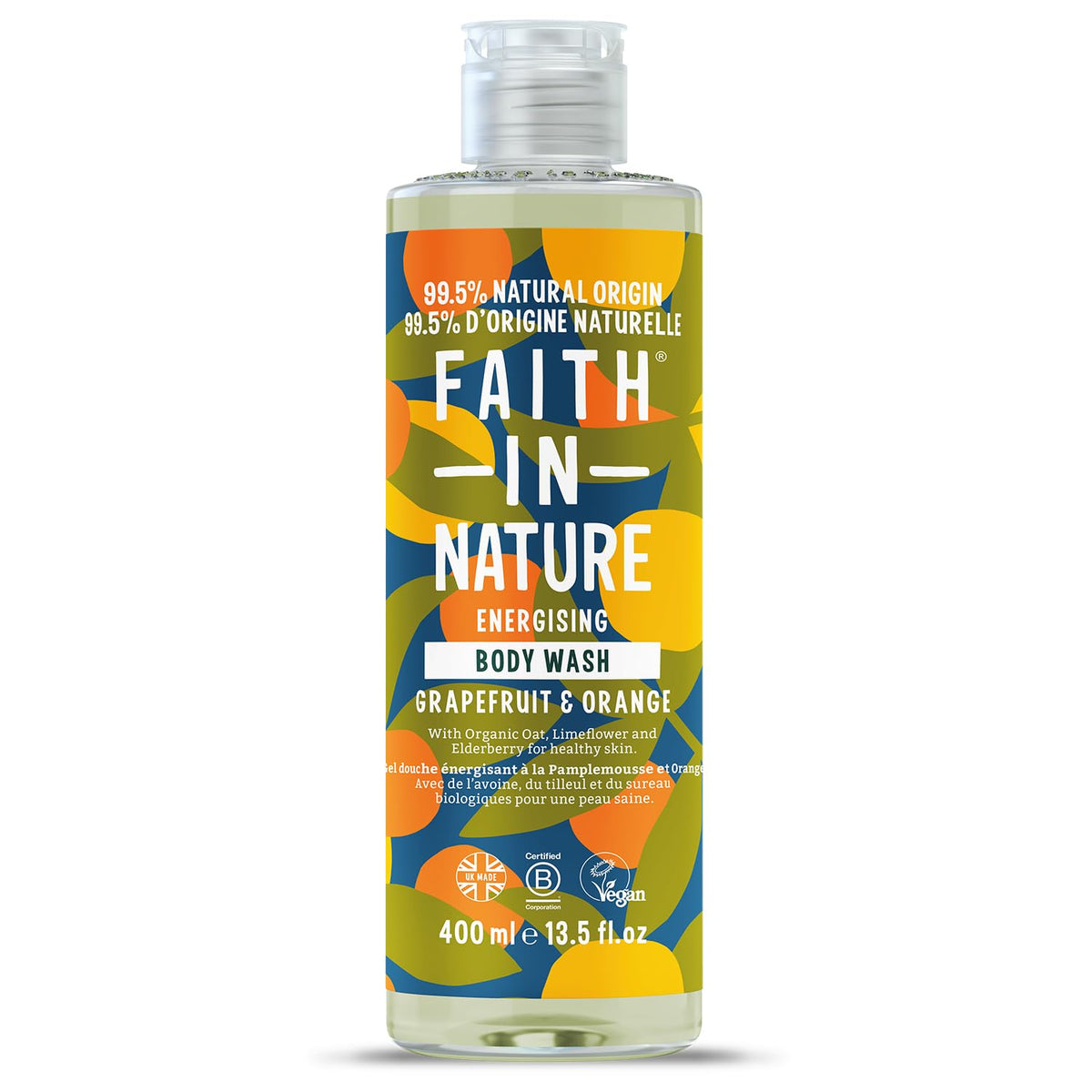 Faith In Nature Faith In Nature, Grapefruit & Orange, Cleansing & Refreshing, Duschgel, 400 ml Regular
