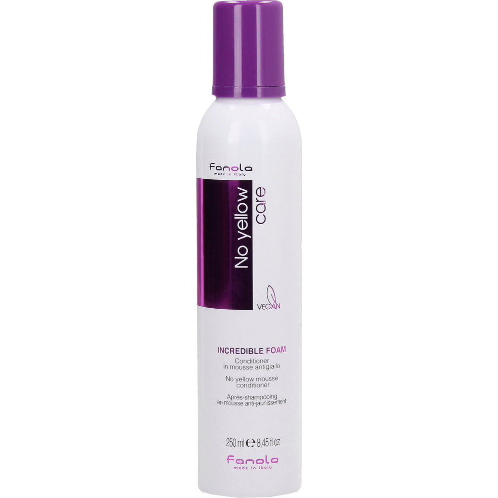 Fanola Fanola, No Yellow Incredible, Leave-In Schaumconditioner, Zur Neutralisierung von Gelbtönen, 250 ml Regular