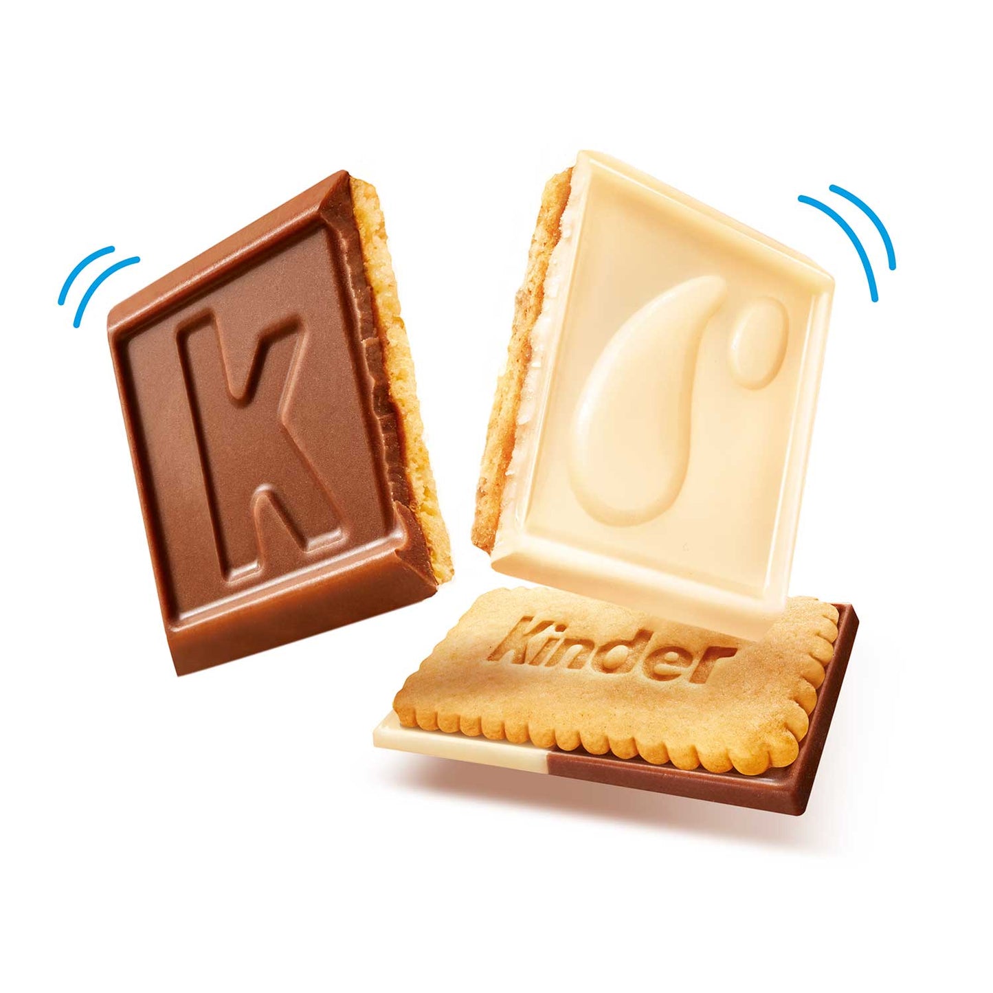 kinder Duo Kekse 12er Kekse mit weißer Schokolade und Milchschokolade - Candyshop.ch