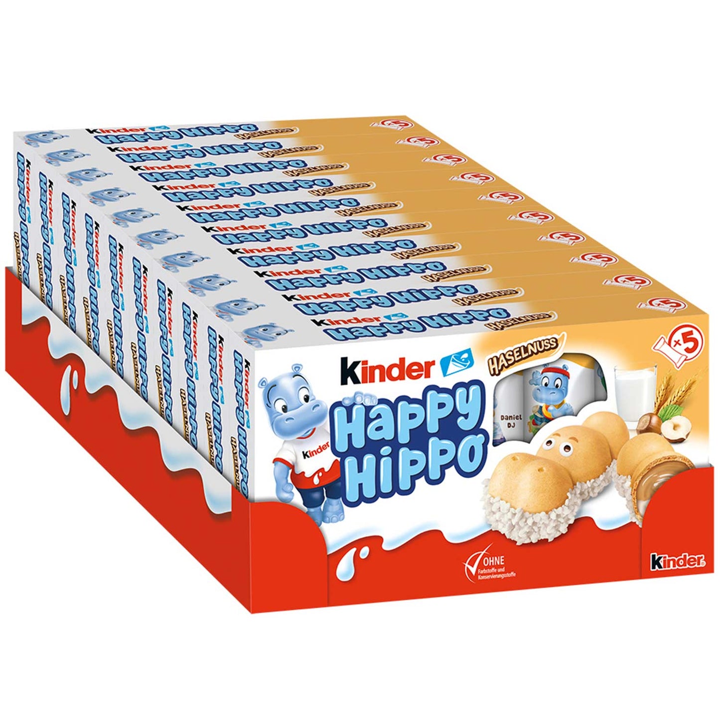 kinder Happy Hippo Haselnuss 5er - Candyshop.ch
