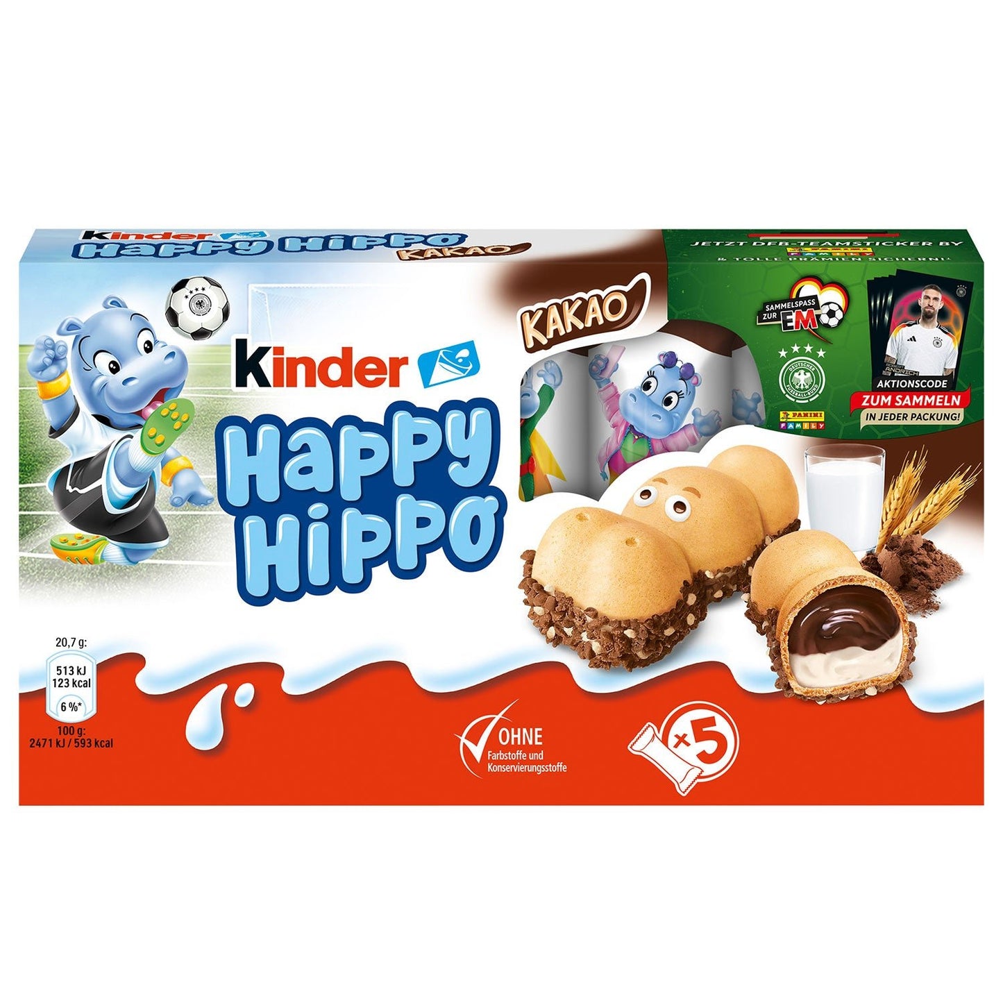 kinder Happy Hippo Kakao 5er - Candyshop.ch