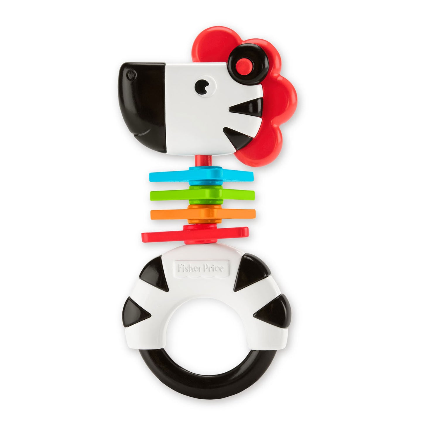 Fisher Price Zebra Rassel – Bunte Baby-Rassel für Babys ab 3 Monaten