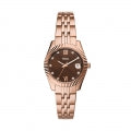 FOSSIL ES5324 Date Armbanduhr 32 mm Gold ansicht-3