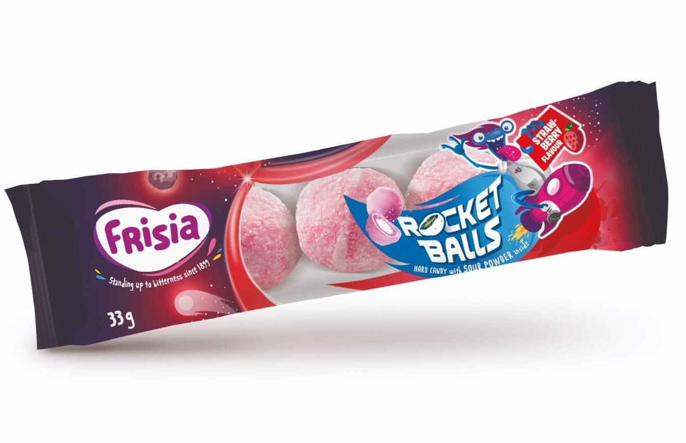 Frisia Rocket Balls Strawberry 5er - Candyshop.ch