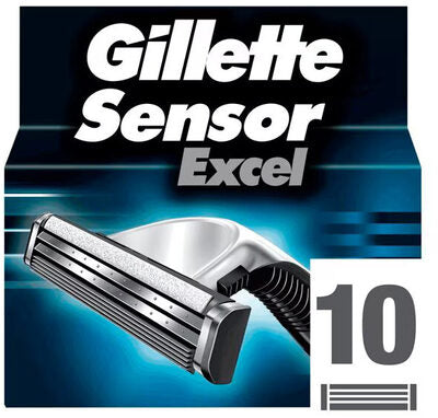 Gillette Sensor Excel Cargador 10 Recambios