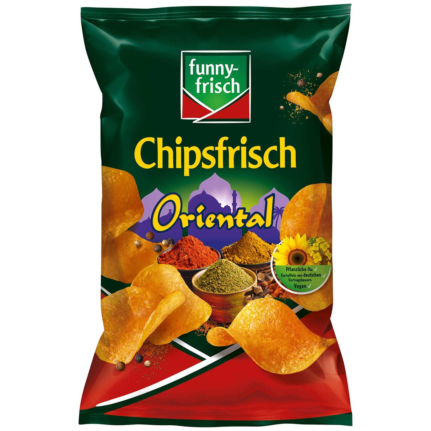 funny-frisch Chipsfrisch Oriental 150g Kartoffelchips mit orientalischem Geschmack - Candyshop.ch