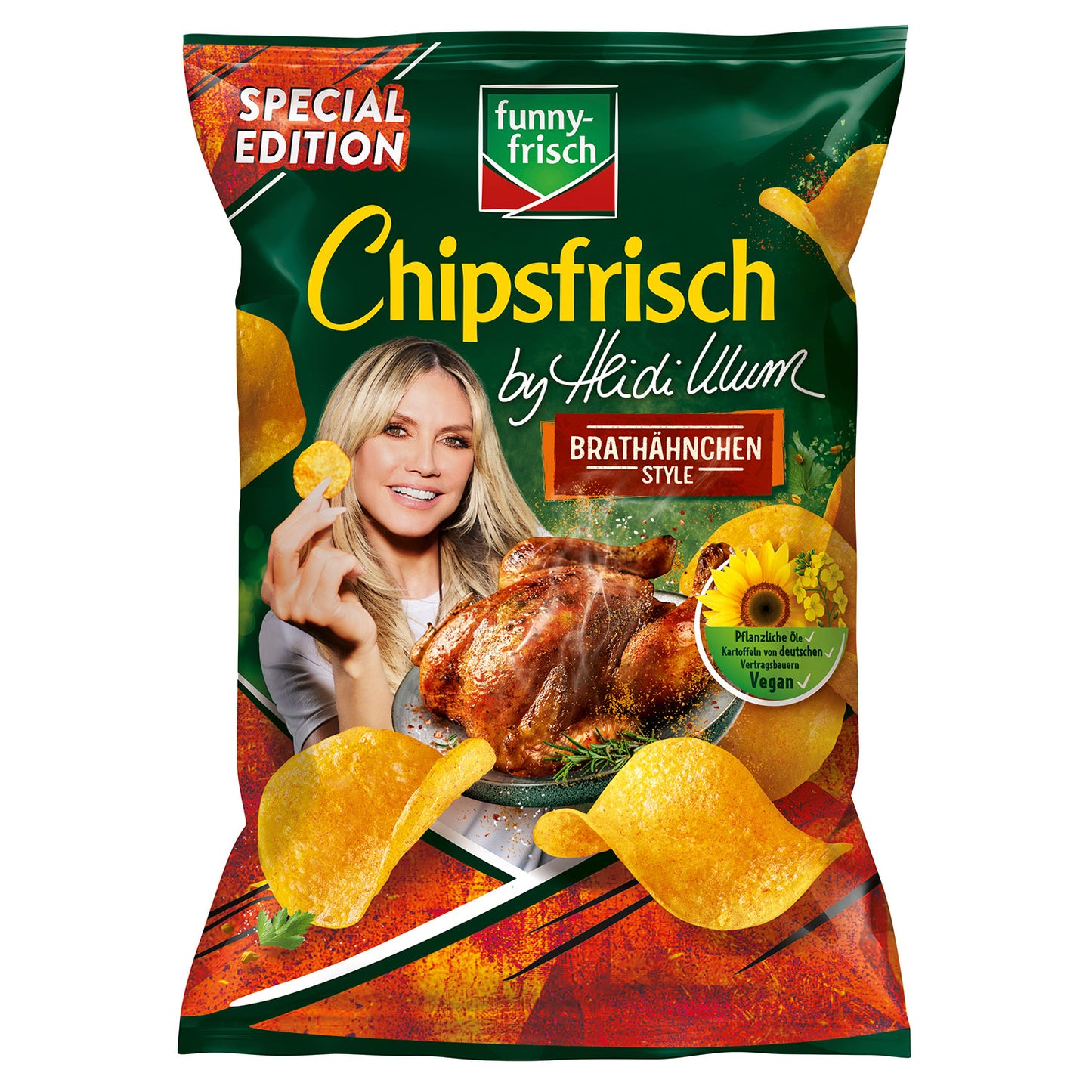 funny-frisch Chipsfrisch Brathähnchen Style by Heidi Klum 130g