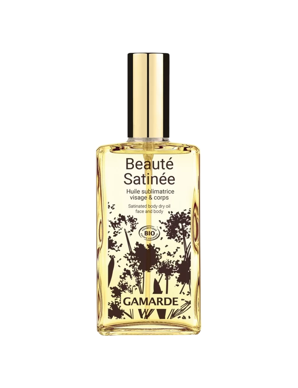 Gamarde Gamarde, Beauty Satinee, Bio, Trockenöl, Hydratisiert, Duft, Trockenöl für den Körper, 100 ml Regular
