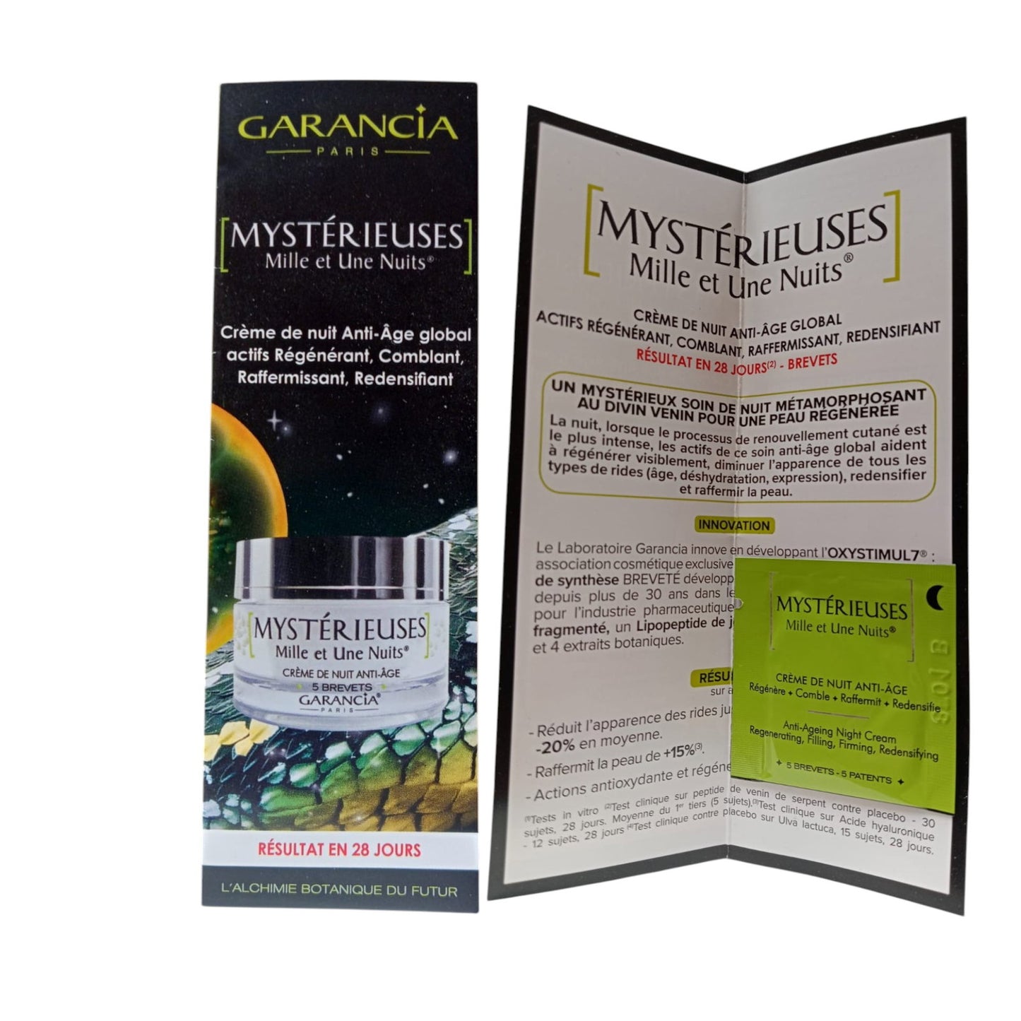 Garancia Garancia, Mysterieuses Mille et Une Nuits, Anti-Aging, Nacht, Sahne, Für das Gesicht, 1 ml *Muster Sample