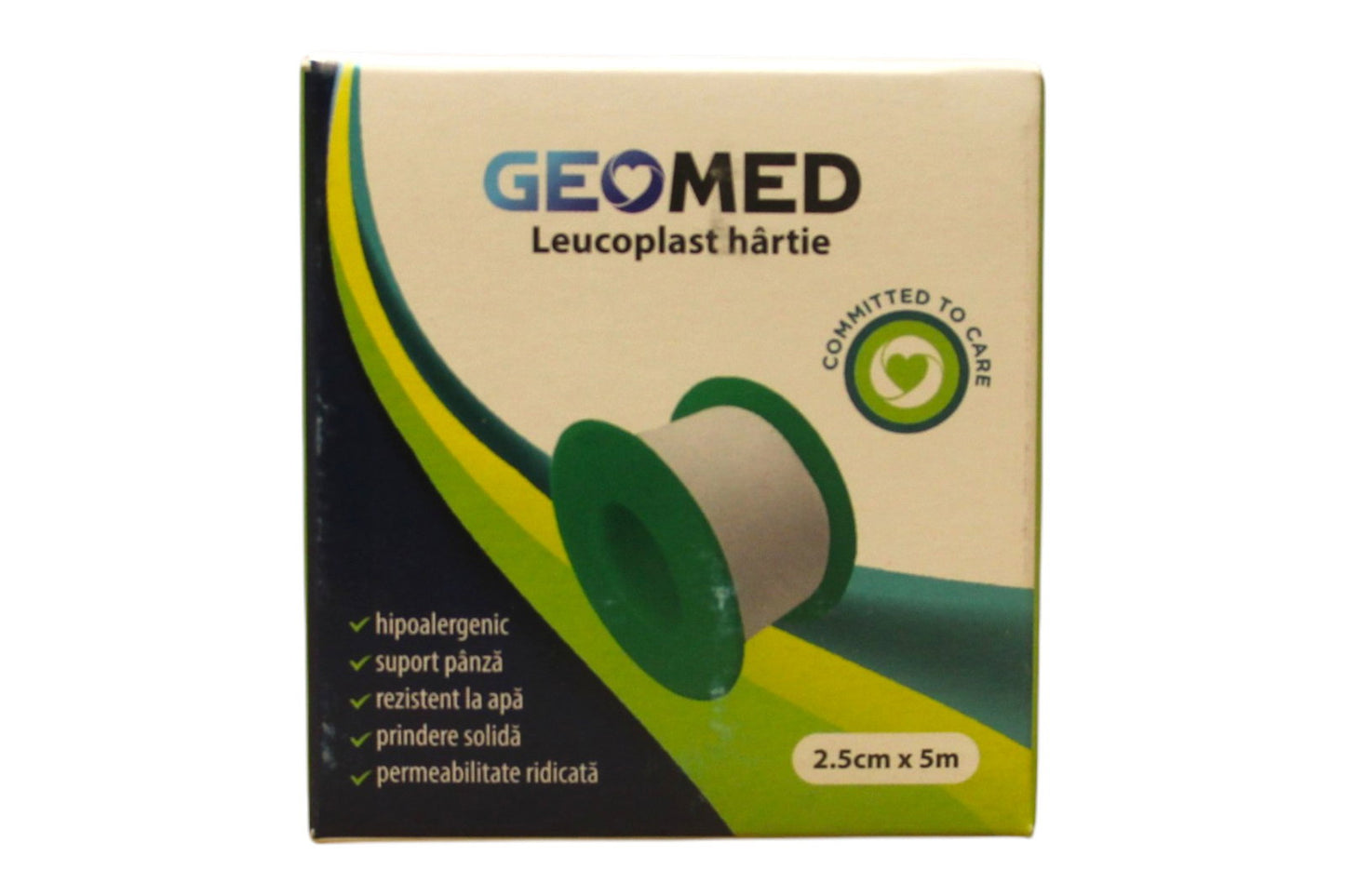 Geomed Geomed, Geomed, Leukoplast, Papier, 2.5 cm x 5 m Regular