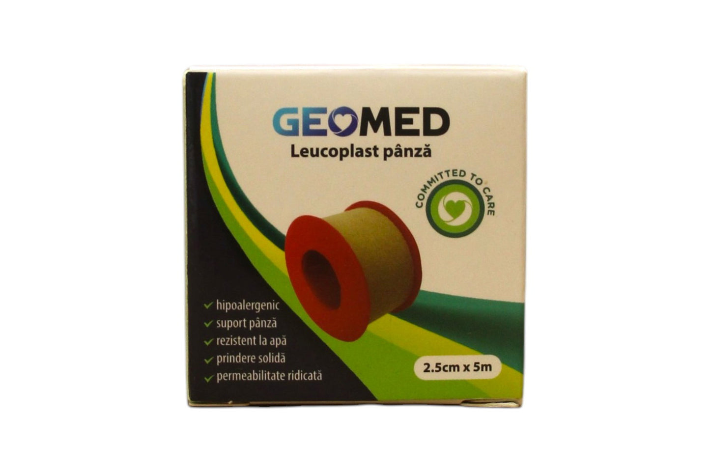 Geomed Geomed, Geomed, Leukoplast, Textil, 2.5 cm x 5 m Regular
