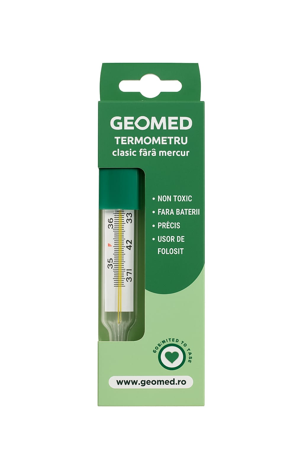 Geomed Geomed, Geomed, Mercur Free, Thermometer, Under Arm Regular