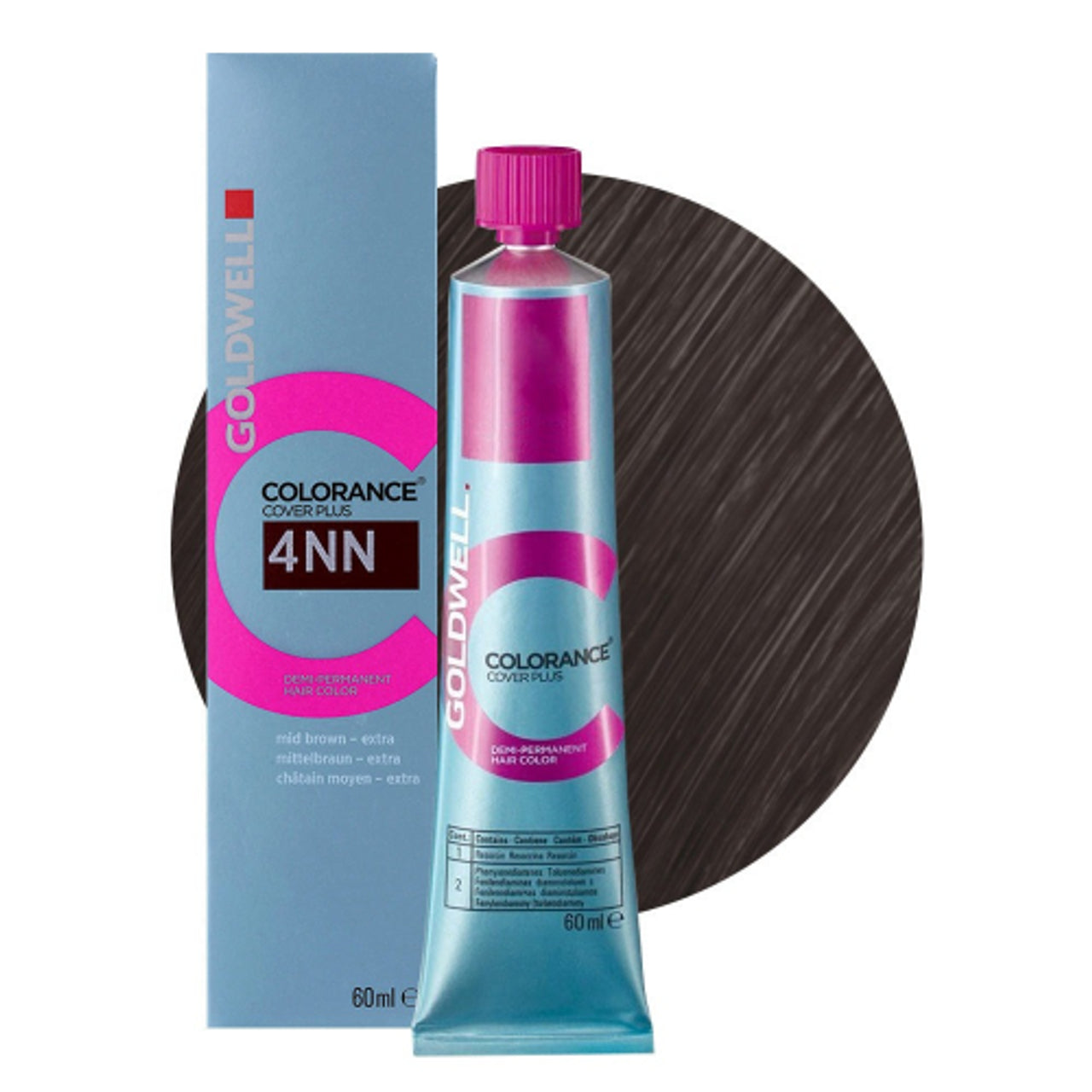 Goldwell Colorance 4NN Intense Medium Brown – Demi-permanente Haarfarbe 60 ml