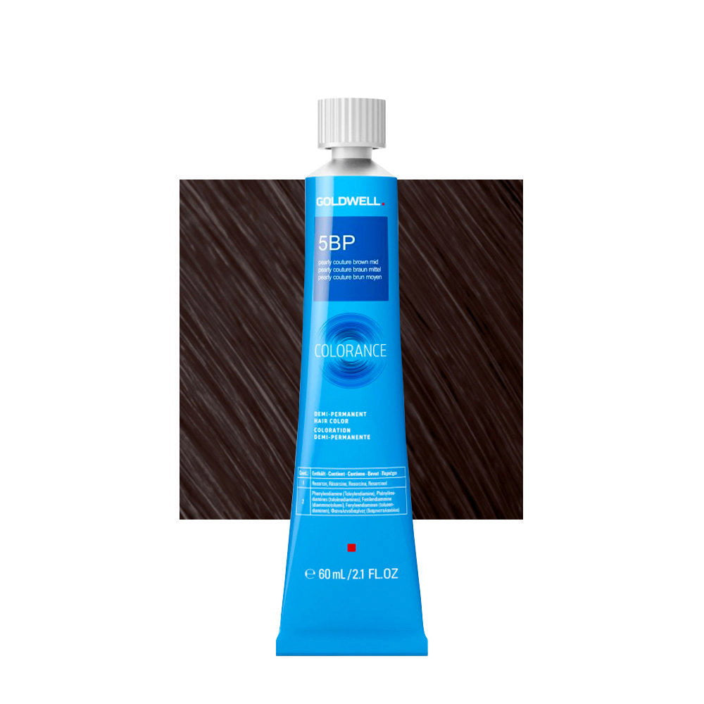 Goldwell Goldwell, Colorance, Demi-permanente Haarfarbe, 5BP Medium Pearly Couture Brown, 60 ml Regular