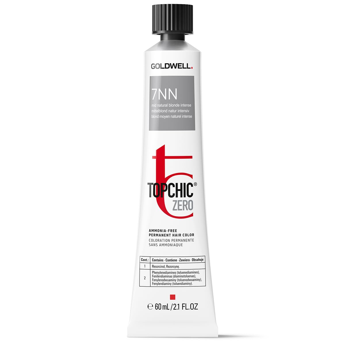 Goldwell Goldwell, TopChic Zero, Ammoniakfrei, Permanente Haarfarbe, 7NN Mid Natural Blonde Intense, 60 ml Regular
