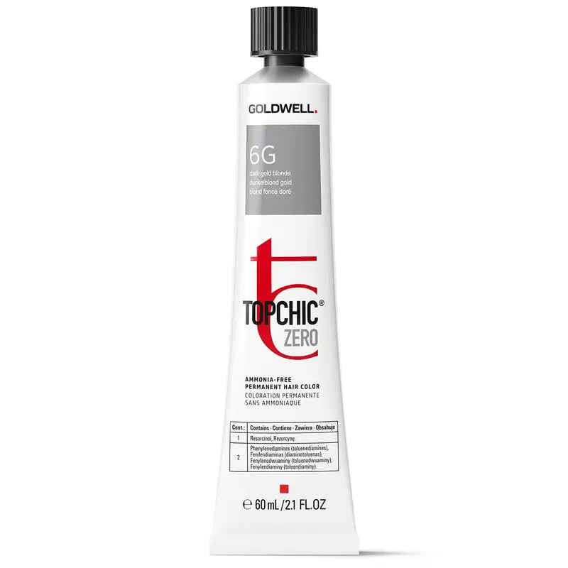 Goldwell Permanente Haarfarbe Goldwell, TopChic Zero, Permanent Hair Dye, 6G Gold Blonde, 60 ml Regular