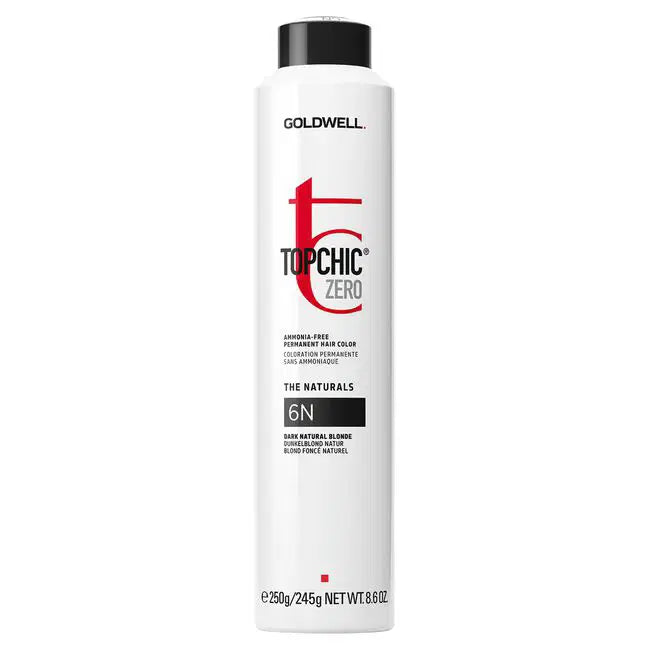Goldwell Permanente Haarfarbe Goldwell, TopChic Zero, Permanent Hair Dye, 6N Dark Natural Blonde, 250 ml Regular