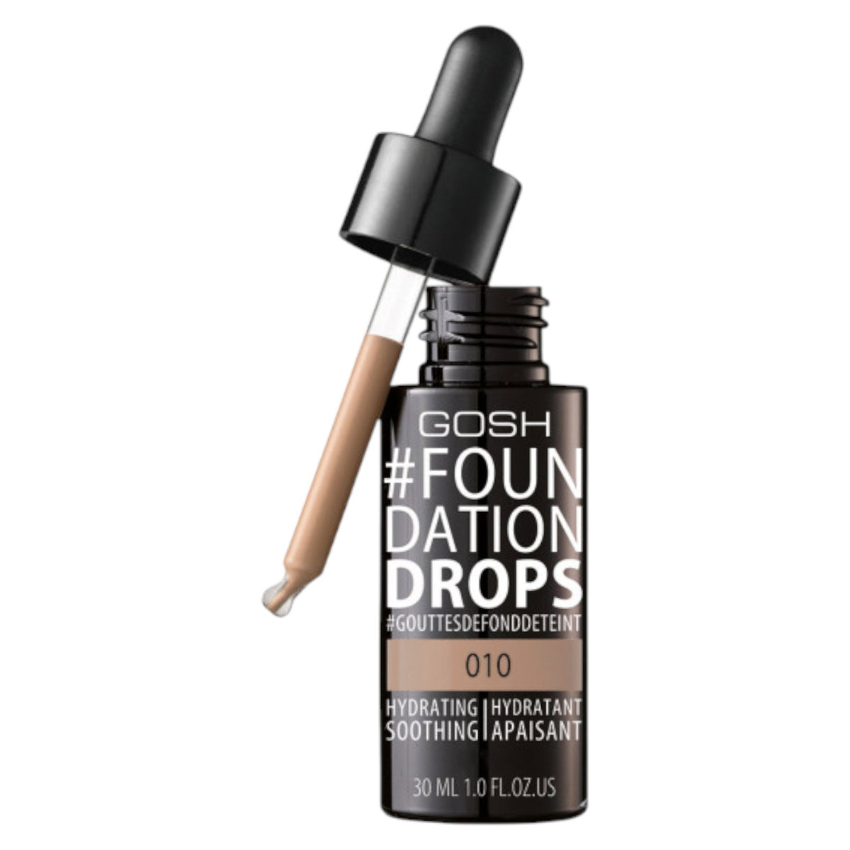 Gosh Gosh, Drops, Flüssige Grundierung, 010, Bräune, SPF 10, 30 ml Regular