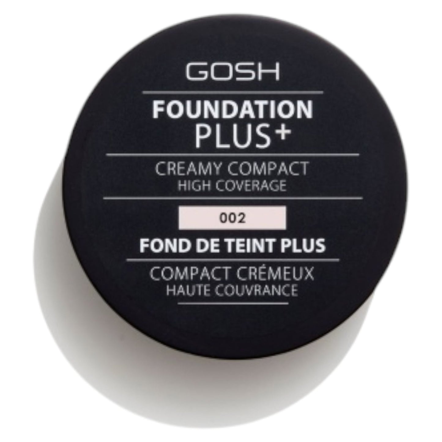 Gosh Gosh, Foundation Plus+, Vollständige Abdeckung, Cremige Foundation, 002, Elfenbein, 9 g *Tester