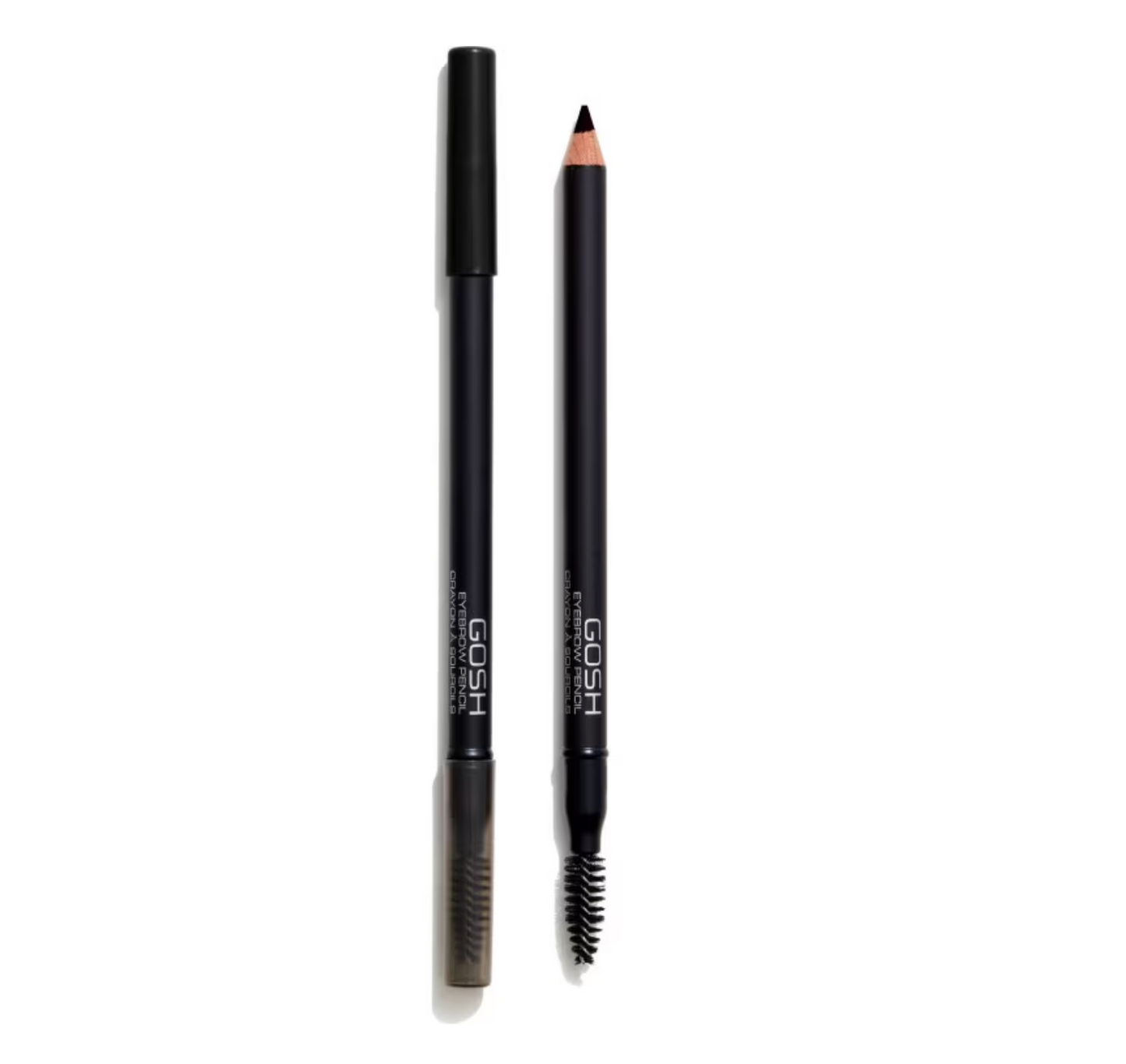Gosh Gosh, Gosh, Augenbrauencreme-Stift & Bürste 2-in-1, 02, Schwarz, 1.2 g Regular