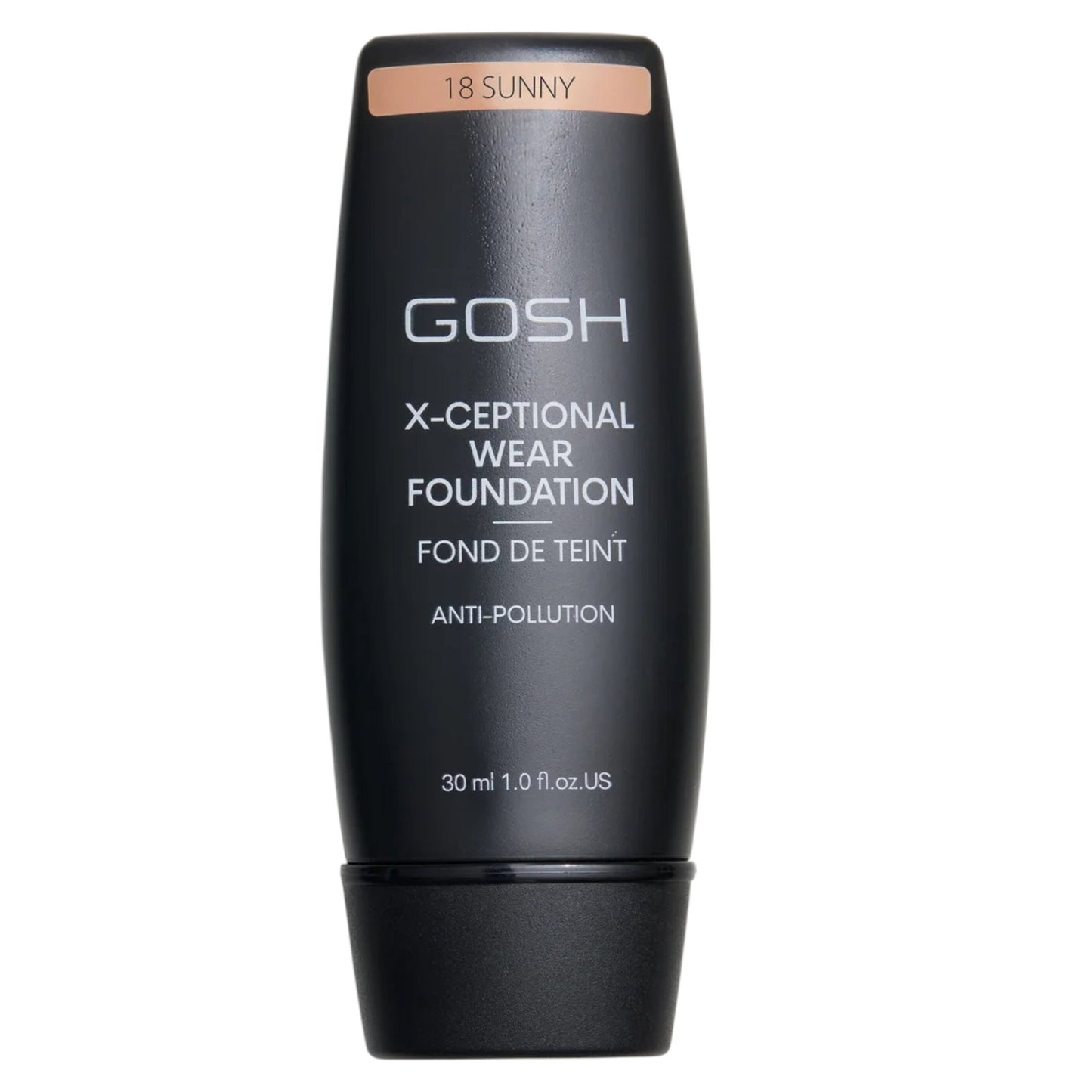 Gosh Gosh, X-Ceptional Wear, Vitamin E, Langlebig, Cremige Foundation, 18, Sonnig, 30 ml Regular