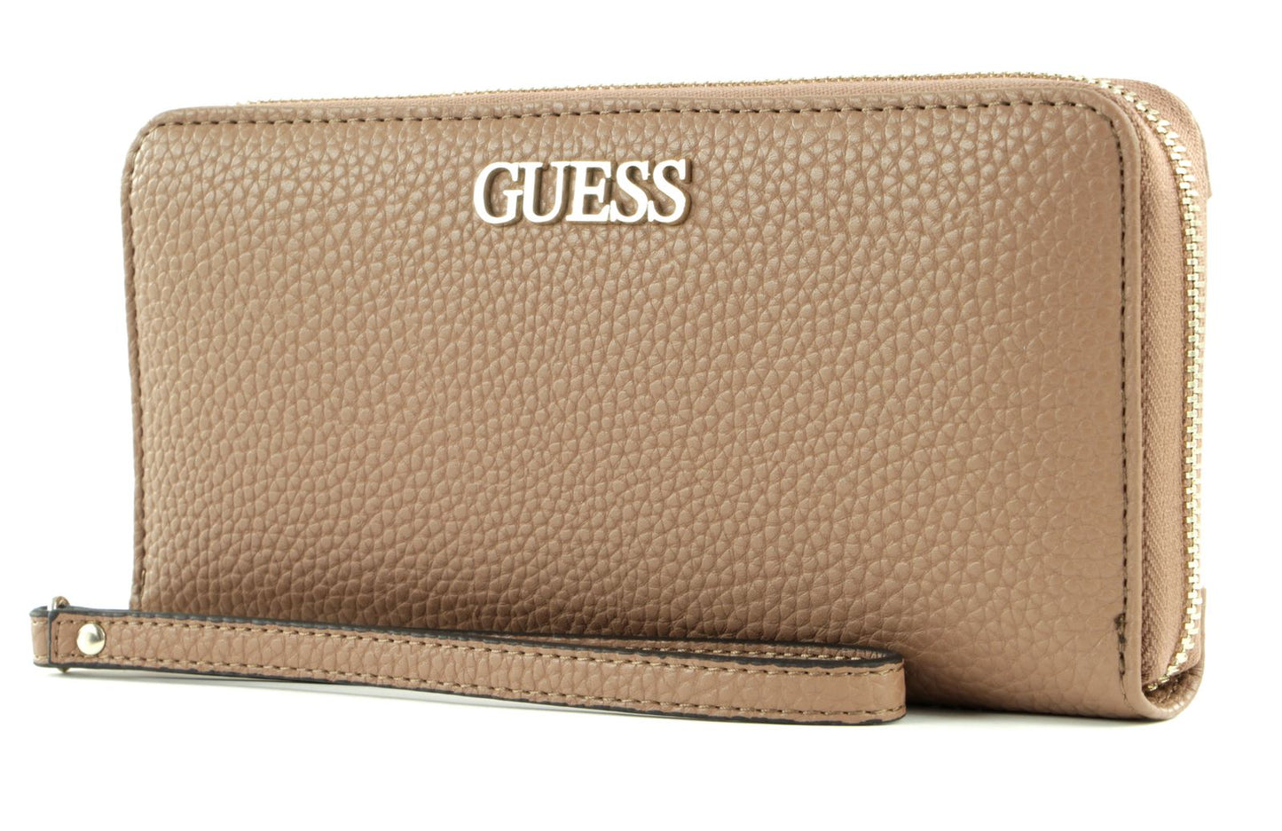 Guess Guess, Alby, Textilbrieftasche, SLG Großer Reißverschluss, Beige, Für Frauen Regular