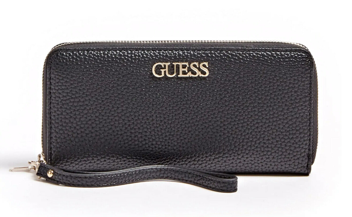 Guess Guess, Alby, Textilbrieftasche, SLG Großer Reißverschluss, Schwarz, Für Frauen Regular