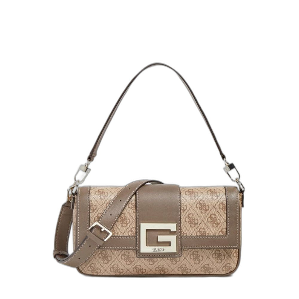 Guess Guess, Brightside, Polyurethan, Textiltasche, 4G-Logo, Latte, Für Frauen Regular