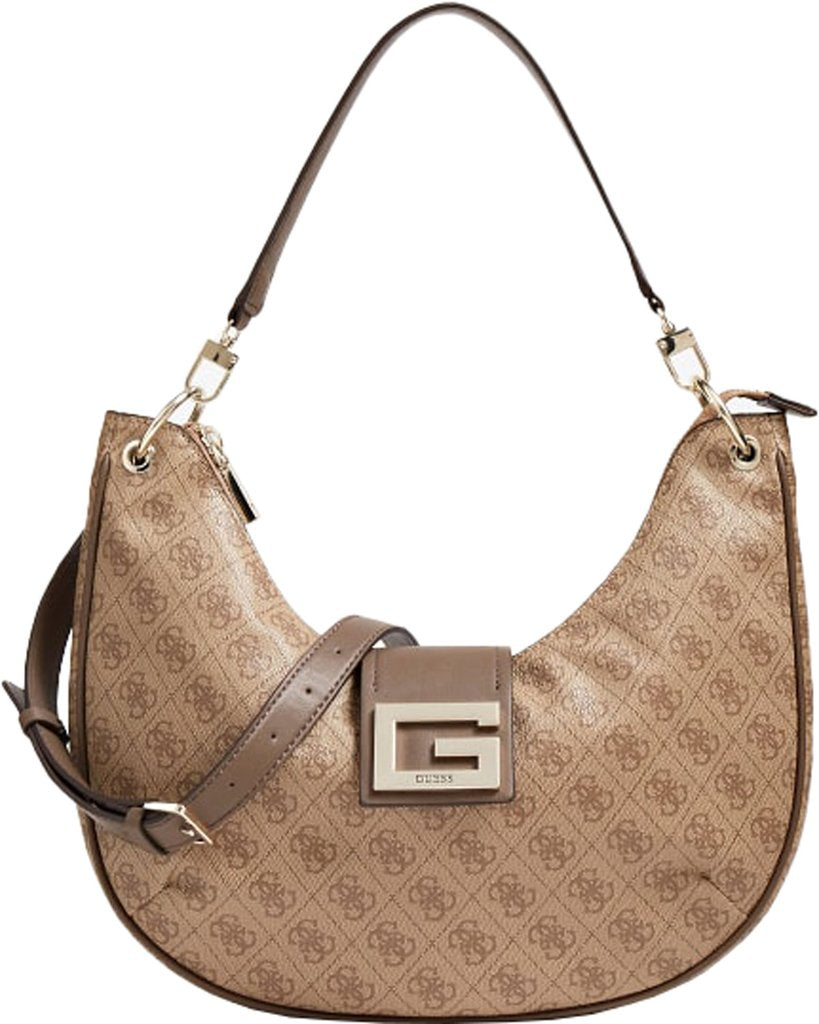 Guess Guess, Brightside, Polyurethan, Textiltasche, Hobo Latte, Für Frauen Regular