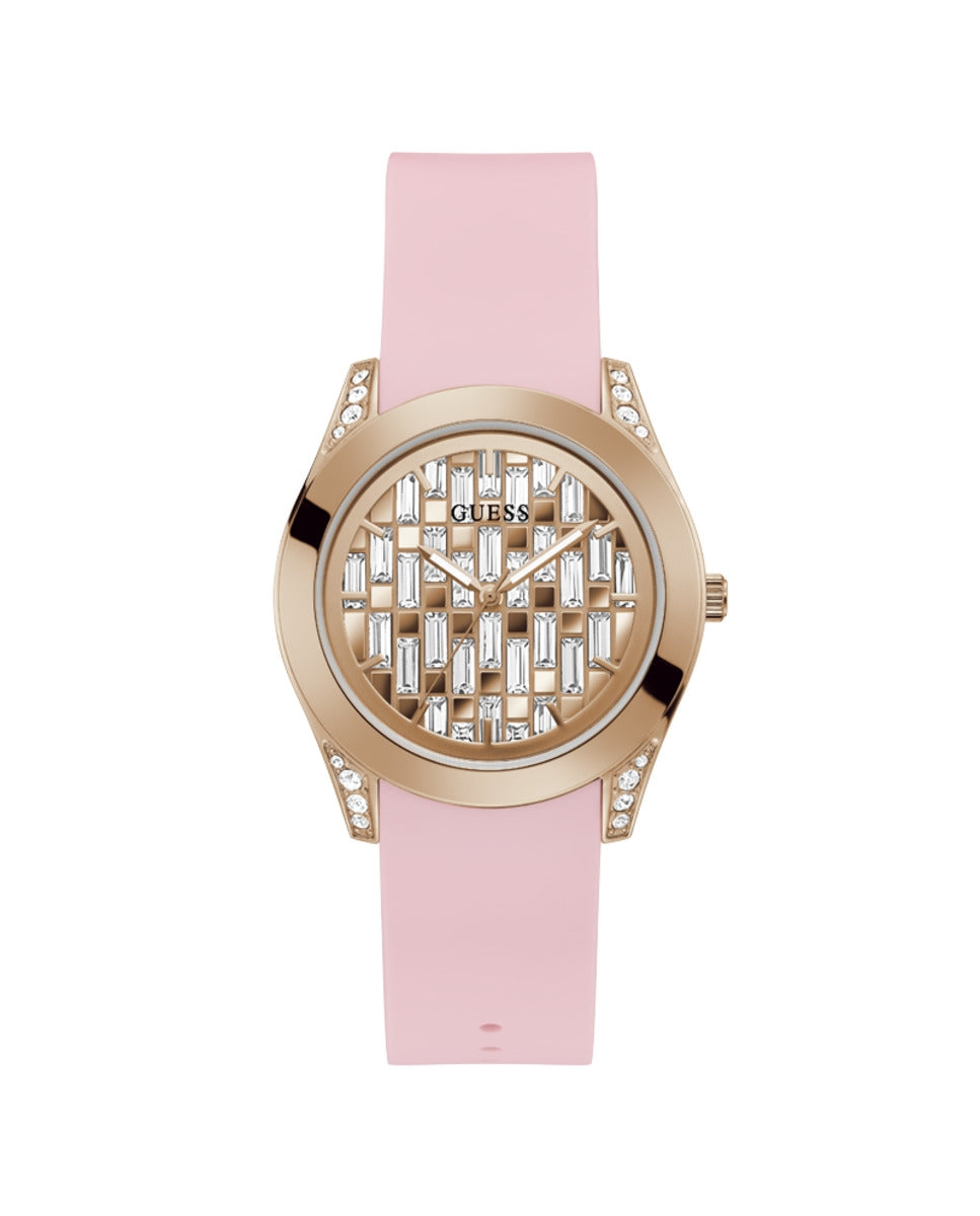 GUESS CLARITY GW0109L2 Only Time Armbanduhr 39 mm Gold ansicht-3