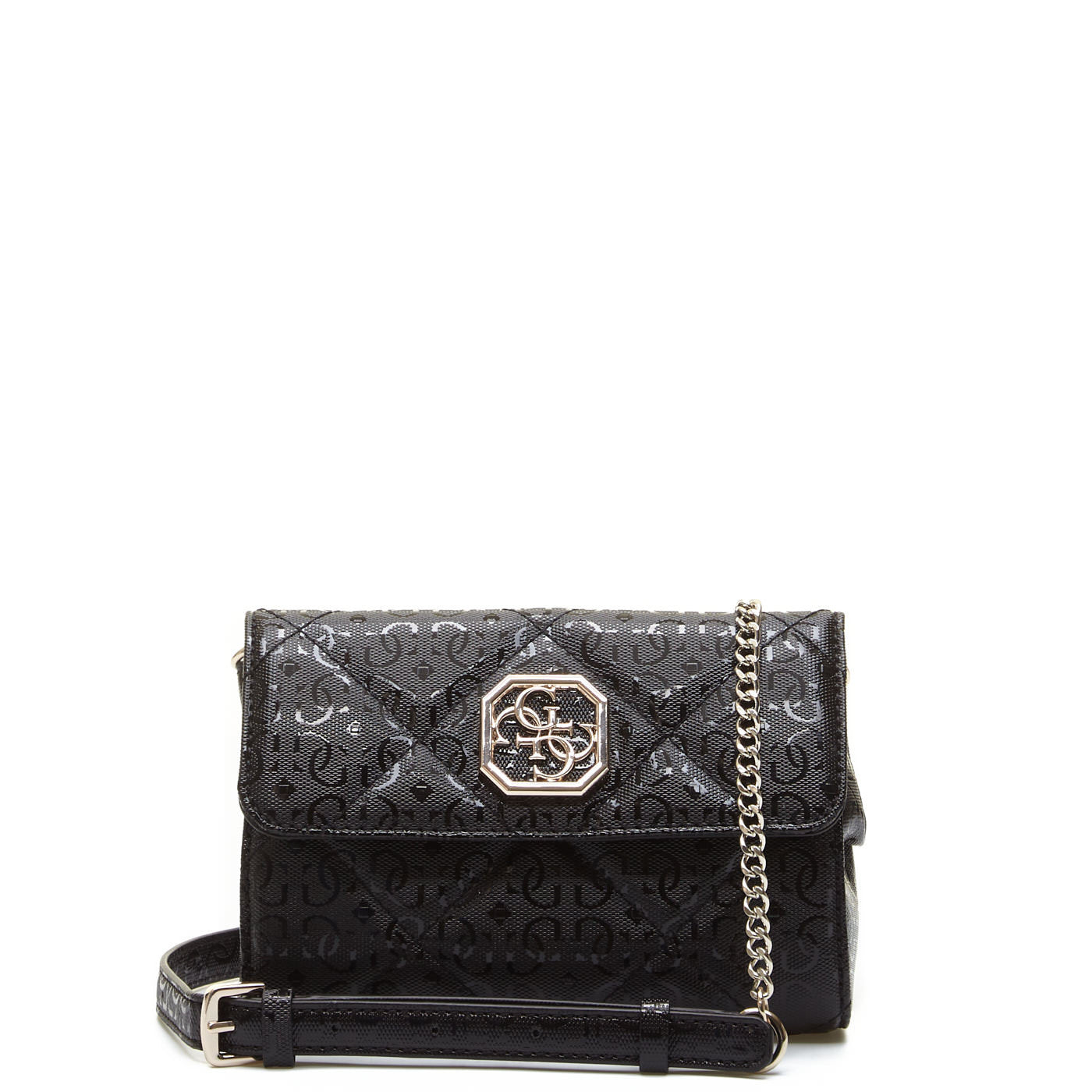 Guess, Dilla Mini Convertible Xbody, Textiltasche, Gürtel, Schwarz, Für Frauen, 18x13x6 cm