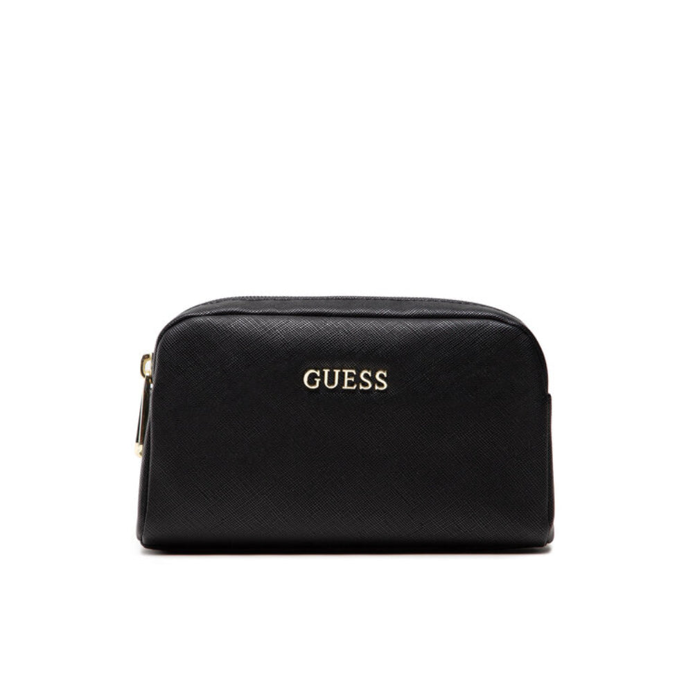 Guess, Earlene, Polyester, Textiltasche, Doppelreißverschluss, Schwarz, Für Frauen, 10 x 18 x 7,5 cm