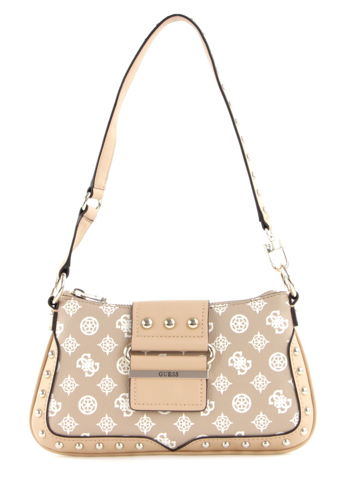 Guess, Greta, Textilhandtasche, Mini, Sand, hwvb81 29210, 16 x 29 x 5,3 cm
