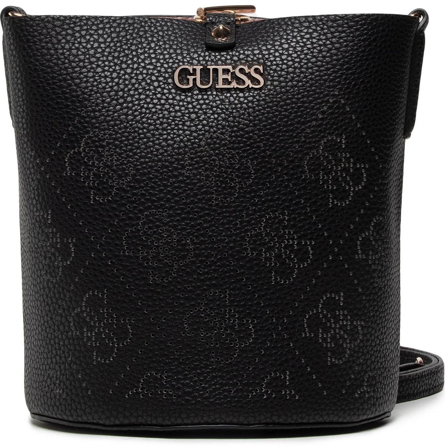 Guess Guess, Amara, Polyester, Textilhandtasche, 4G-Logo, Schwarz, HWSG8493010, 22 x 20,5 x 14 cm Regular
