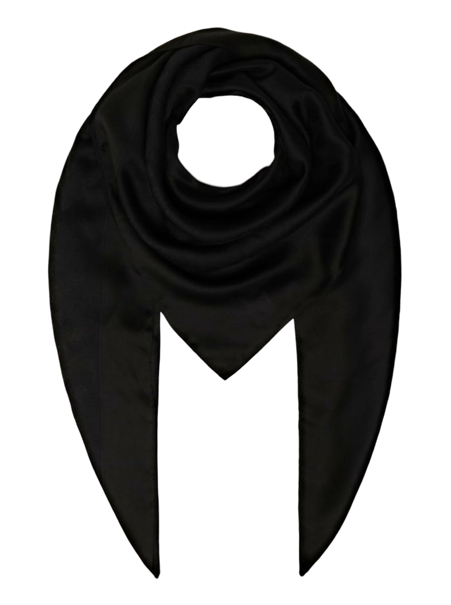 Guess, Helaina Kefiah, Textilschal, Schwarz, 4G-Logo, AW8850 POL03, 135 x 135 cm, Für Frauen