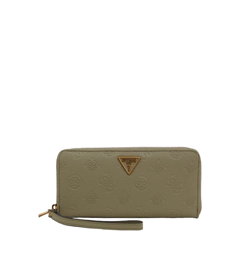 Guess Guess, Helaina, Textilbrieftasche, Dreiseitiger Reißverschluss, SWPB8403460SAG, Grün, Für Frauen Regular
