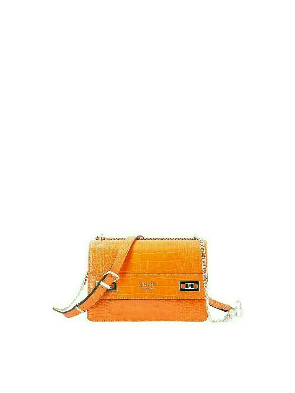 Guess Guess, Katey, Konvertierbare Xbody Klappe, Textil-Umhängetasche, Orange, HWCG78 70210, 23,5 x 16 x 7,5 cm, Für Frauen R