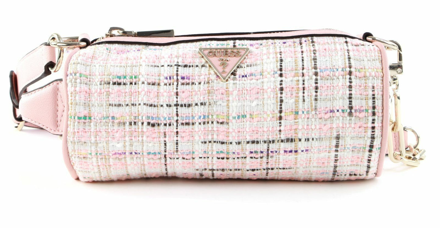 Guess Guess, Manhattan, Polyester, Schultertasche, Textil-Umhängetasche, Rosa Tweed, Für Frauen Regular