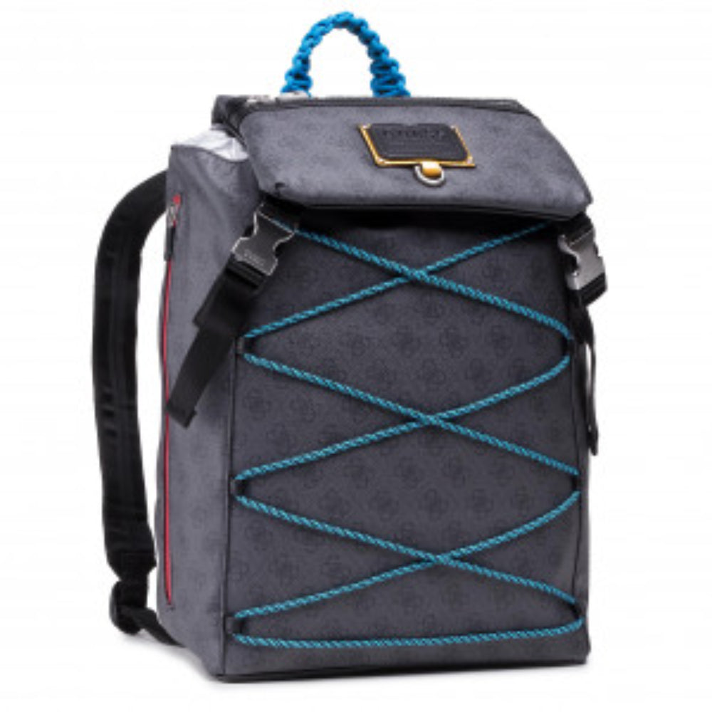 Guess, Salameda, Polyester, Textilrucksack, Blau, Laptopfach, Für Männer, 14 x 11,5 x 5,5 cm