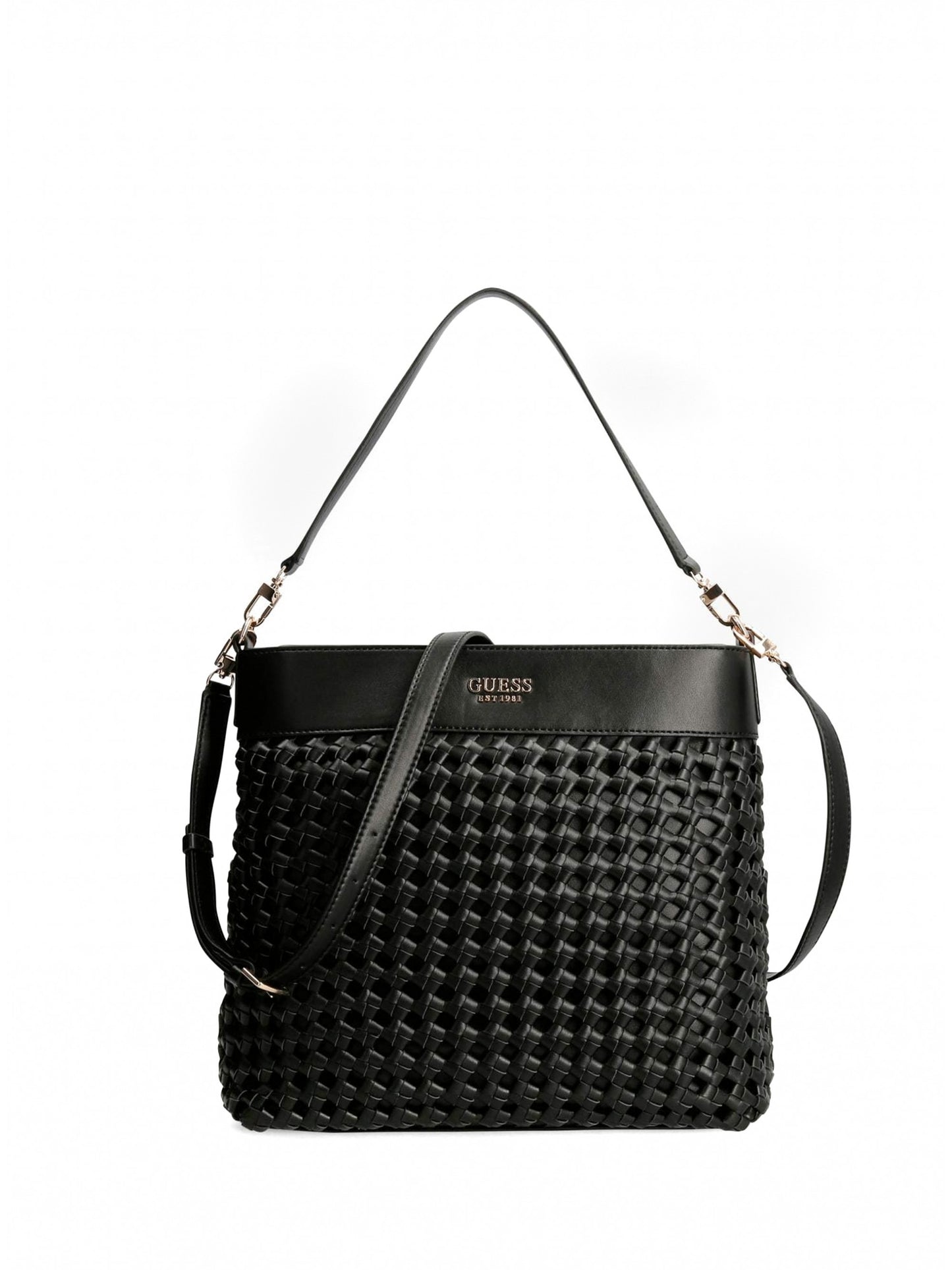 Guess, Sicilia, Kunstfaser, Textiltasche, Schwarz, HWWG8490020BLA, Für Frauen, 29 x 9 x 24