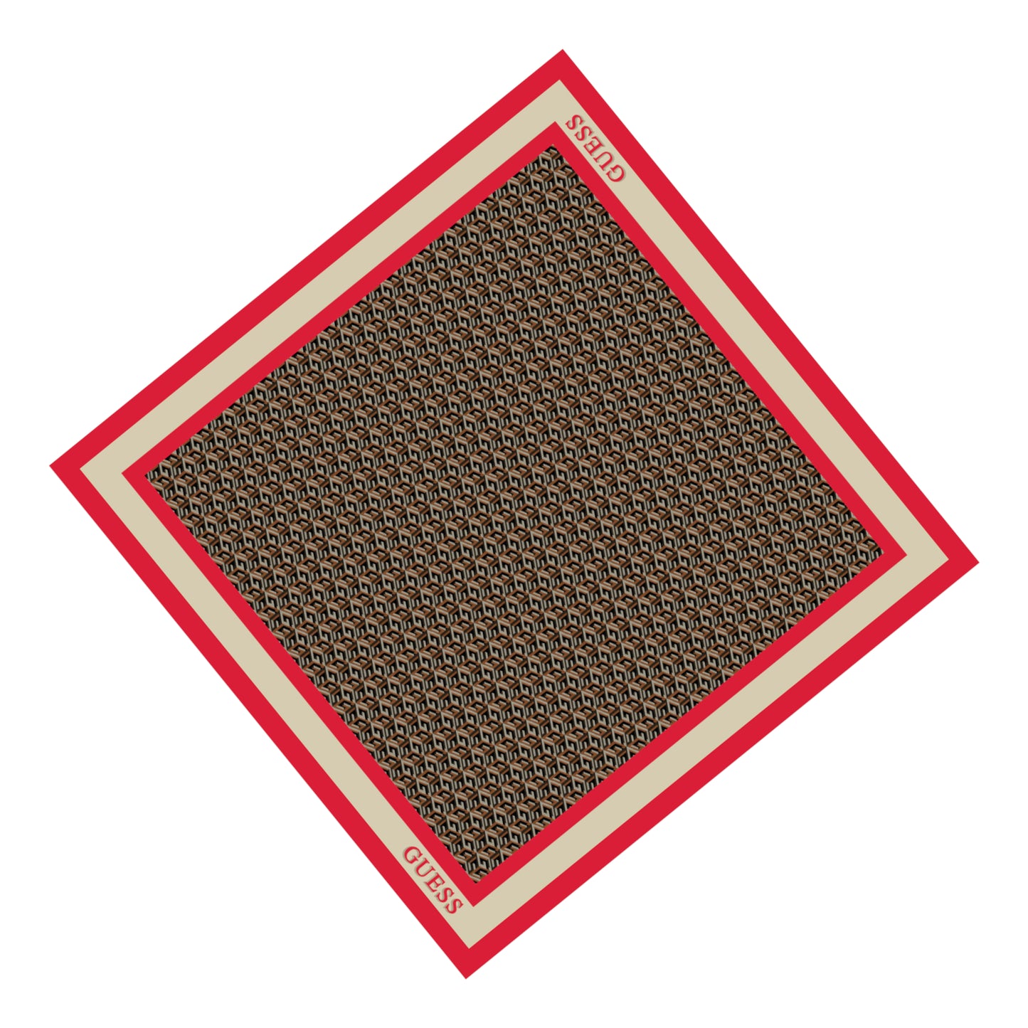 Guess Guess, Silvana, Textilschal, Rot, 90 x 90, Für Frauen Regular