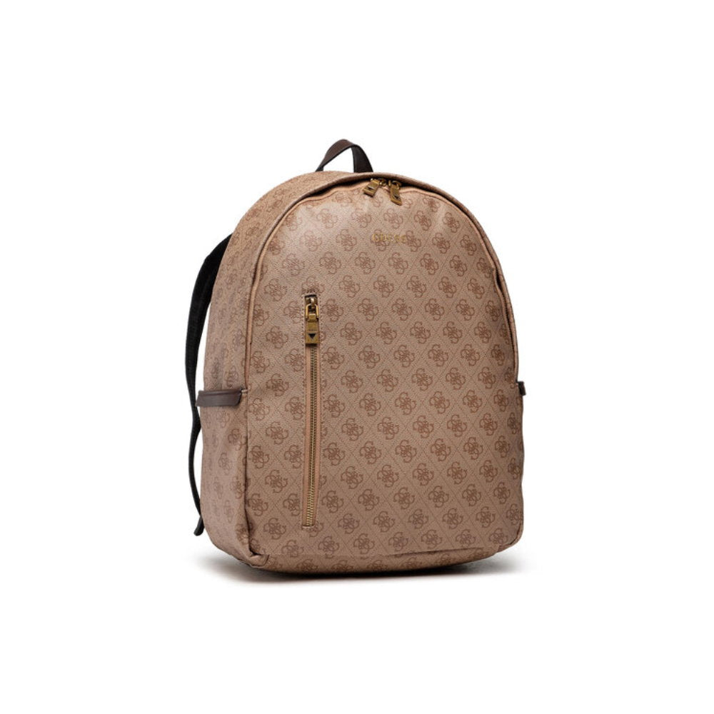 Guess Guess, Vezzola, Kunstleder, Textilrucksack, Braun, 4G-Logo, Für Männer, 21/32,5 x 39,5 x 15 cm Regular
