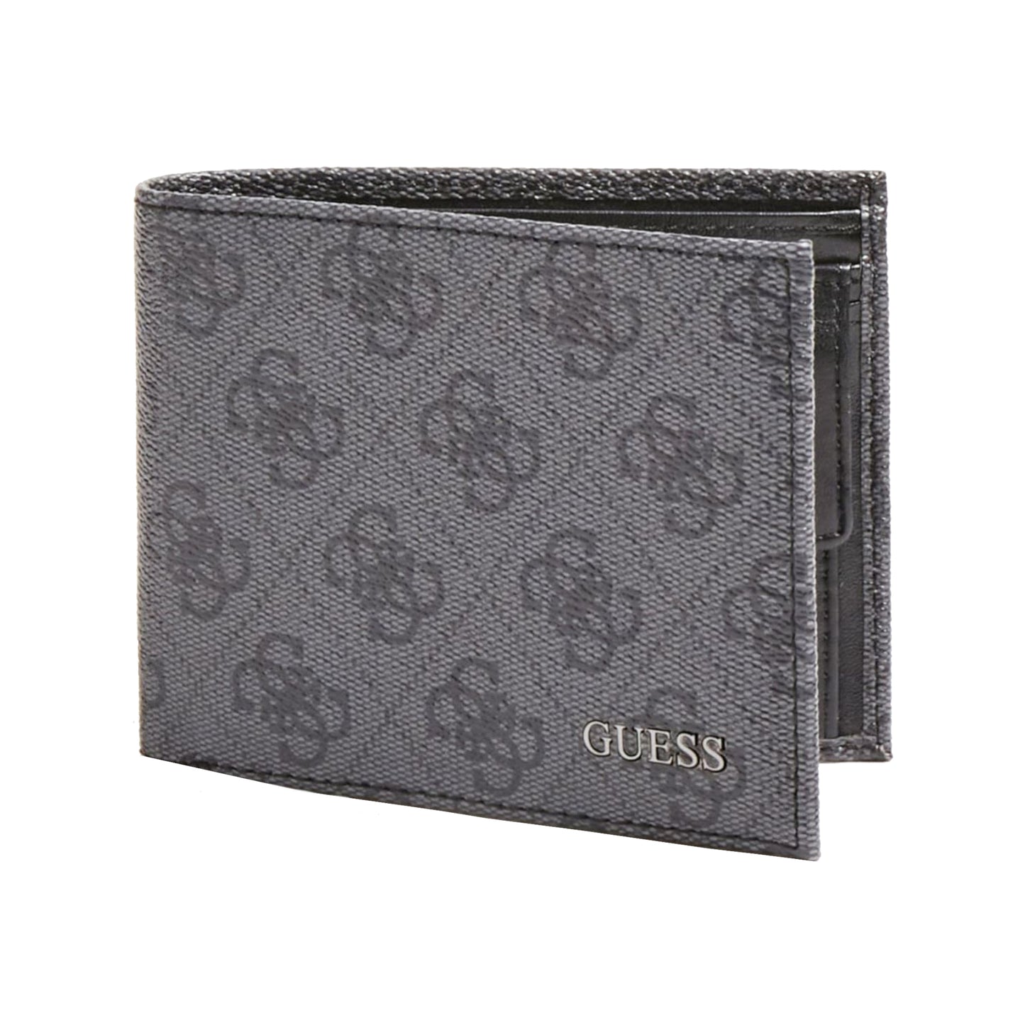 Guess, Vezzola, Textilbrieftasche, Kleines Portemonnaie, SMVEZZPOL22, Schwarz, Für Männer