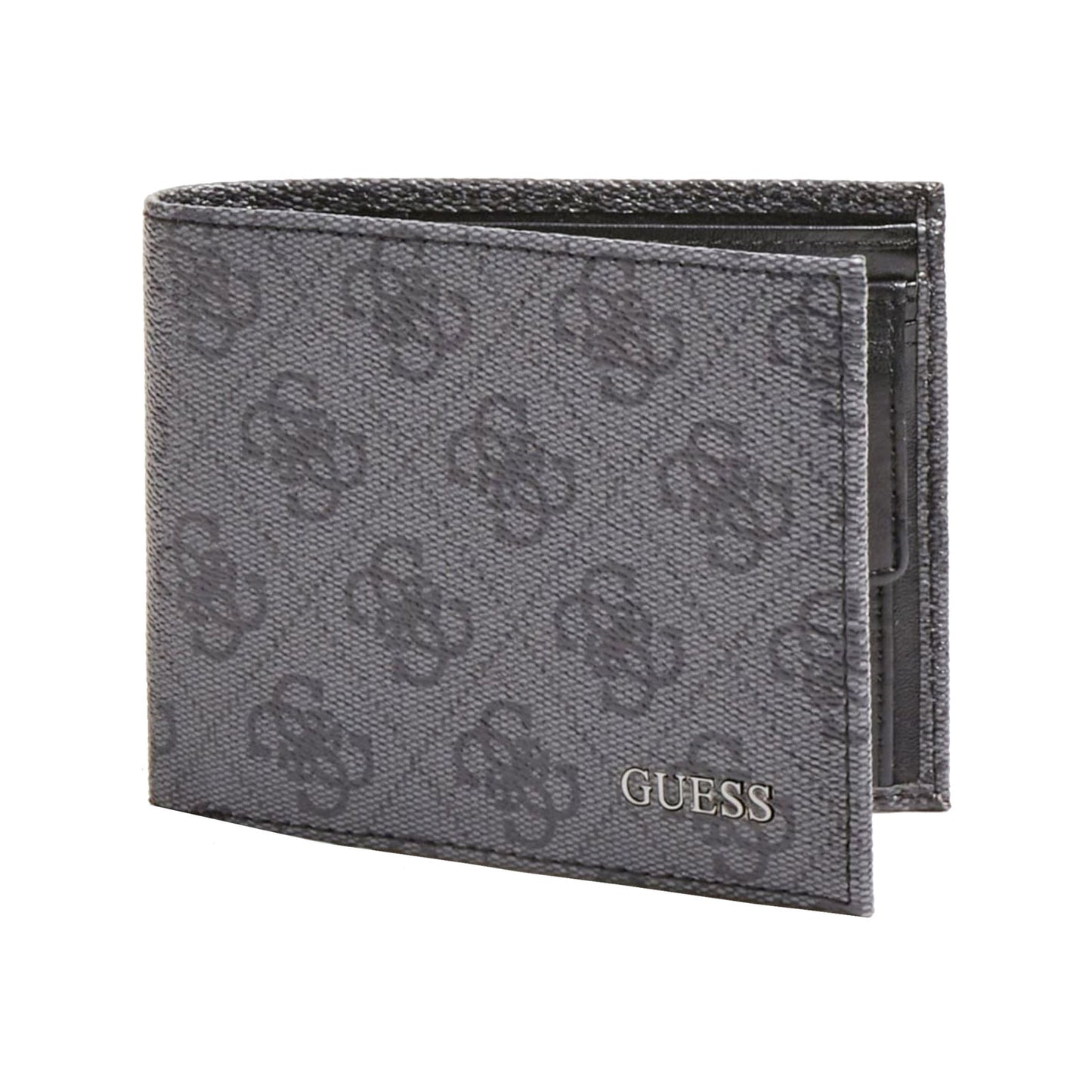 Guess Guess, Vezzola, Textilbrieftasche, Kleines Portemonnaie, SMVEZZPOL22, Schwarz, Für Männer Regular