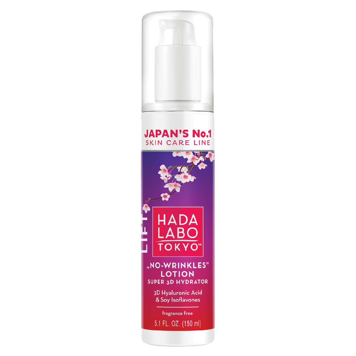 Hada Labo Tokyo No-Wrinkles Hyaluronsäure Lotion 150 ml – Intensive Anti-Falten Pflege für strahlende Haut