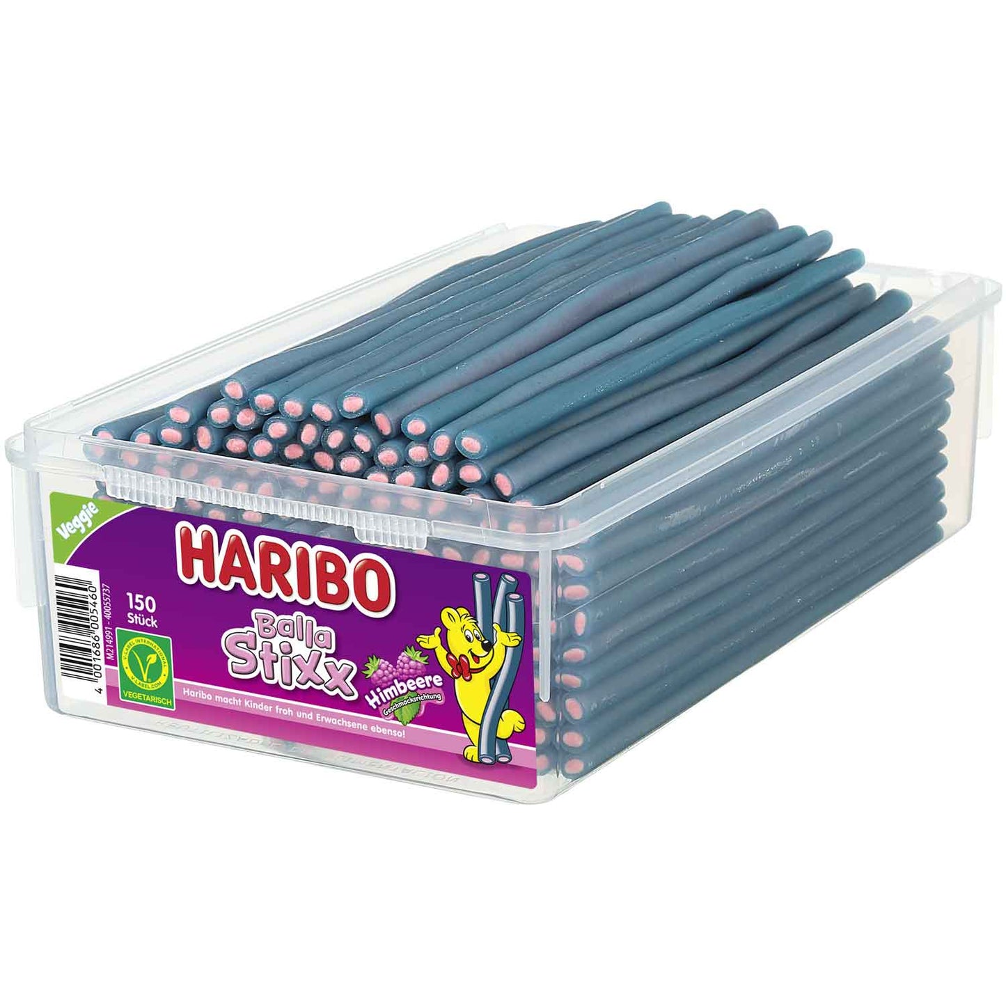Haribo Balla Stixx Himbeere vegetarisch 150er - Candyshop.ch