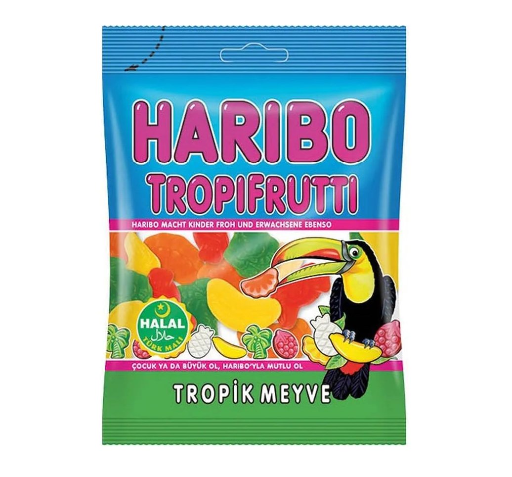 Haribo TropiFrutti 100g Halal - Candyshop.ch